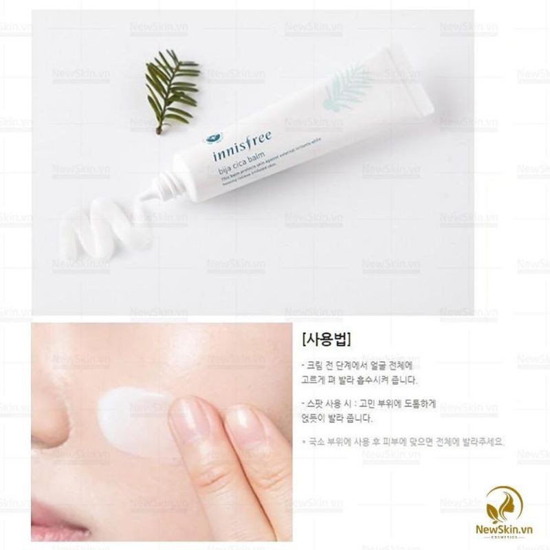 ✓ chính hãng✓ gel chấm mụn làm dịu kích ứng da innisfree Bija cica balm Ex 7ml