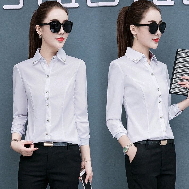 Áo sơ mi nữ công sở nhiều màu, thiết kế chiết eo đẹp sm150