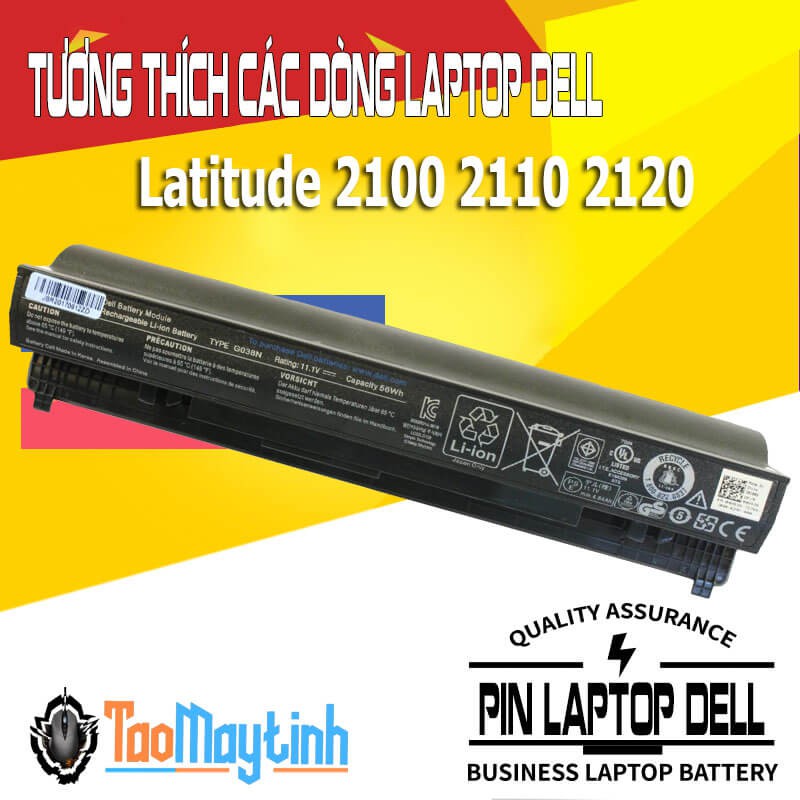 Pin Laptop Dell Latitude 2100 2110 2120 (Type G038N)