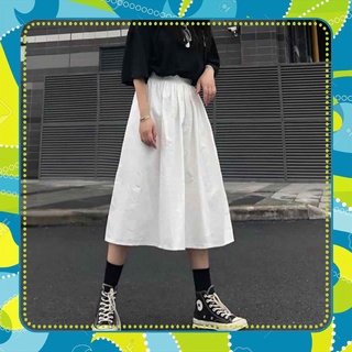 CHÂN VÁY KAKI DÁNG DÀI BE ĐEN TRẮNG - CHÂN VÁY XOÈ KAKI 3 MÀU - VÁY MIDI CÔNG SỞ - Sp Sẵn