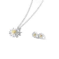 Set vòng + khuyên + nhẫn cúc họa mi
