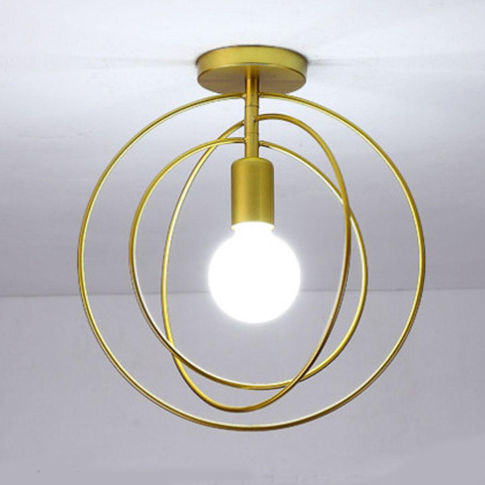 LONTIME Đèn LED Gắn Trần Nhà Trang Trí Phòng Khách Màu Vàng Đen