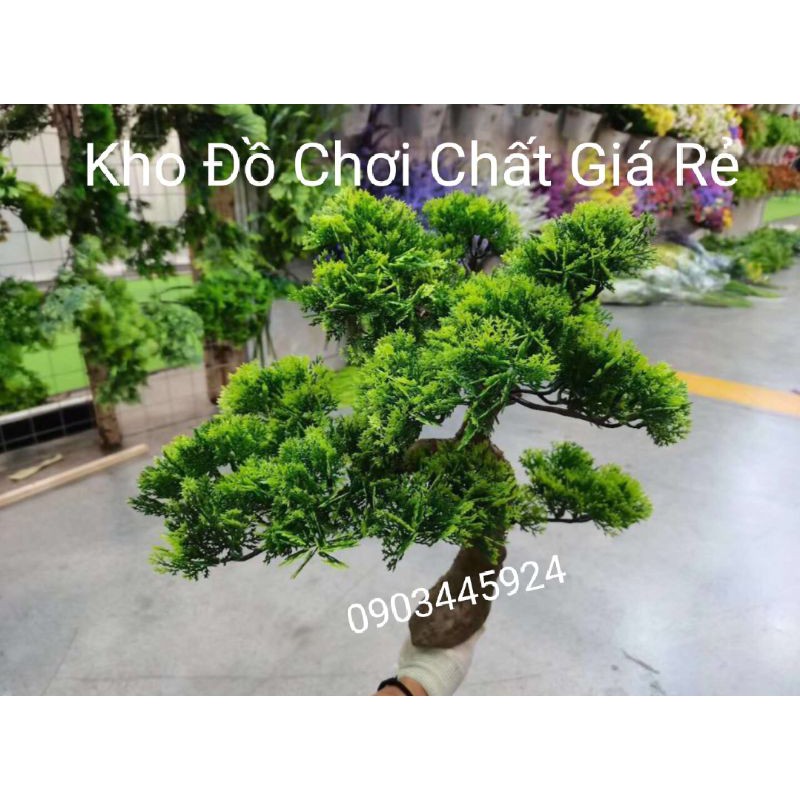 Cành Tùng Giả làm cây dài 40cm-Cây Giả