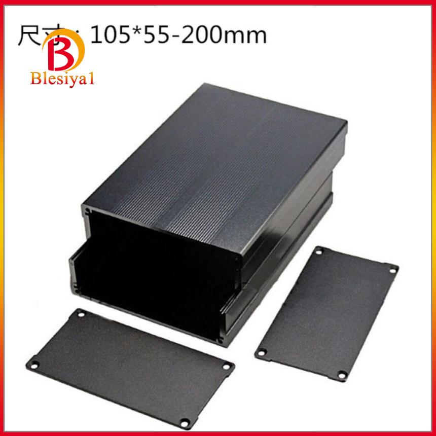 (Hàng Mới Về) Hộp Nhôm Tản Nhiệt Pcb Diy 105x55 X 200mm Màu Đen