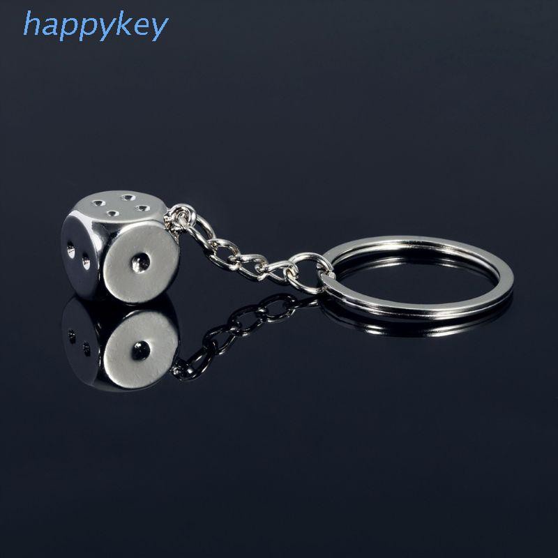 Móc Gắn Chìa Khóa Hình Xúc Xắc May Mắn