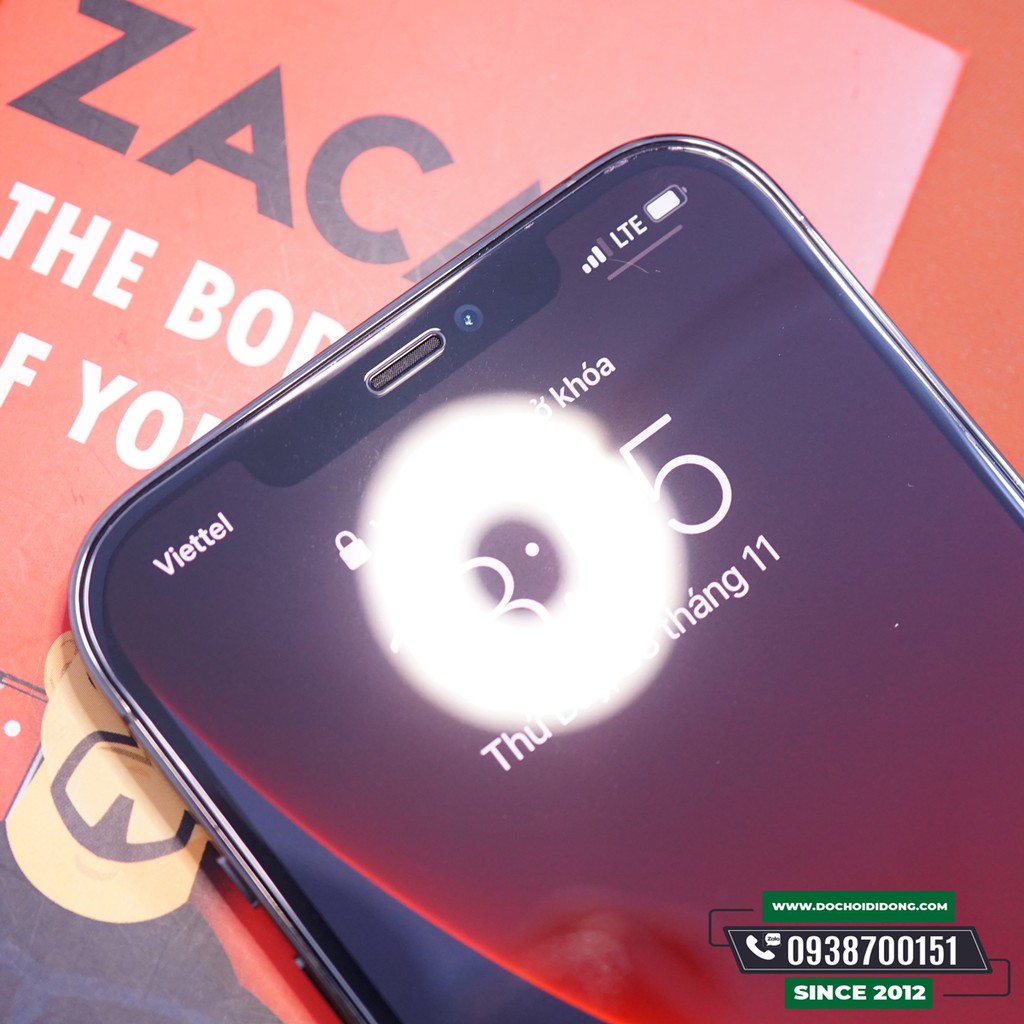 [SIÊU BO MÉP, TRƠN LÁNG] Miếng dán cường lực IPhone 12 Pro Max Mini Zacase All Clear True 2.5D