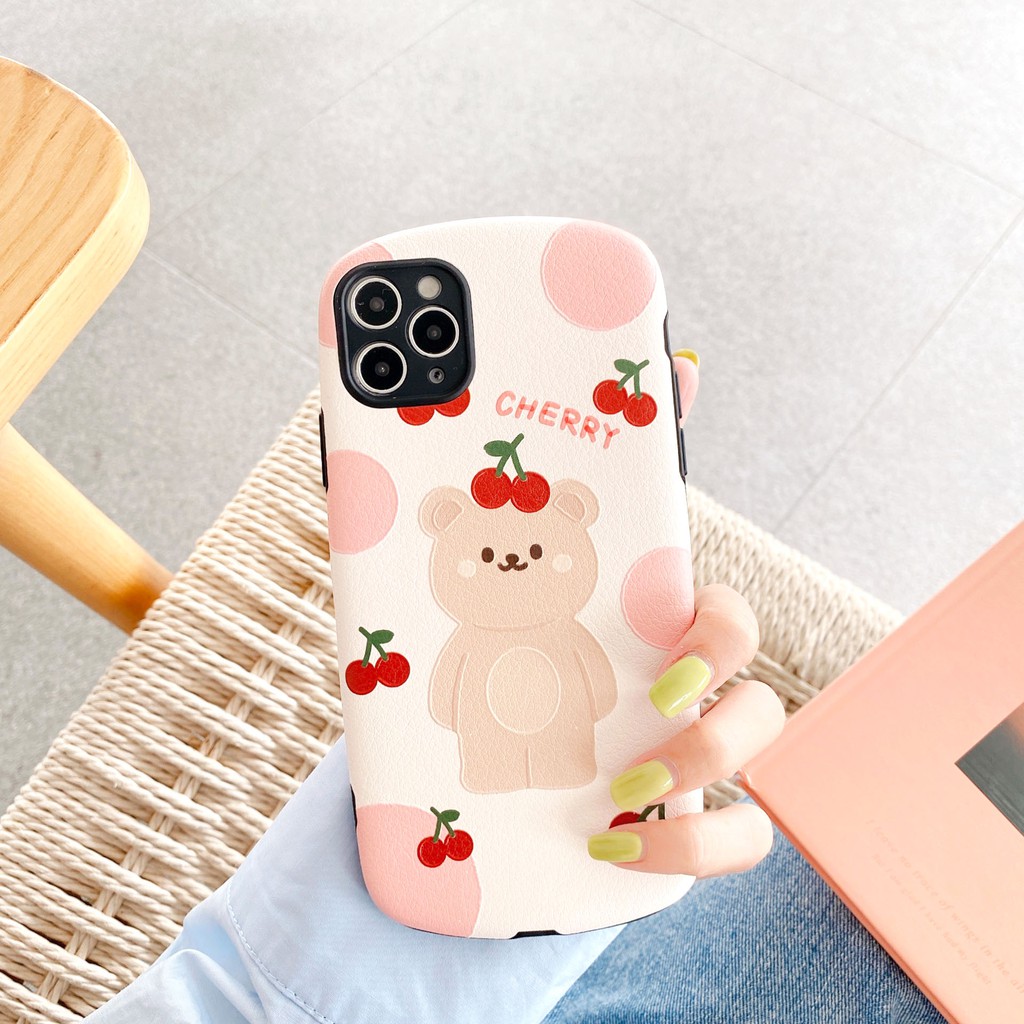 Ốp lưng iphone Fruit Bear IMD viền cong dày dặn 6/6plus/6s/6splus/7/7plus/8/8plus/x/xr/xs/11/12/13/pro/max/plus/promax | BigBuy360 - bigbuy360.vn