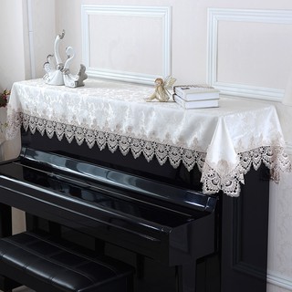 ▲Tấm Vải Bọc Đàn Piano Phối Ren Phong Cách Châu Âu Hiện Đại