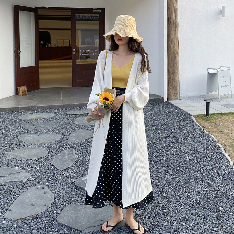 Áo Cardigan Dệt Kim Tay Dài Oversize Cho Nữ 33383