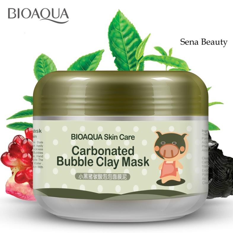 Một Hũ Mặt Nạ Bì Heo Đất Sét Thải Độc Cho Da Carbonated Bubble Clay Mask Hàng Nội Địa Trung