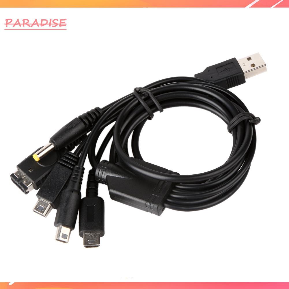 Dây Cáp Sạc Usb 5 Trong 1 Cho Nintendo Ndsl / Nds Ndsi Xl 3ds