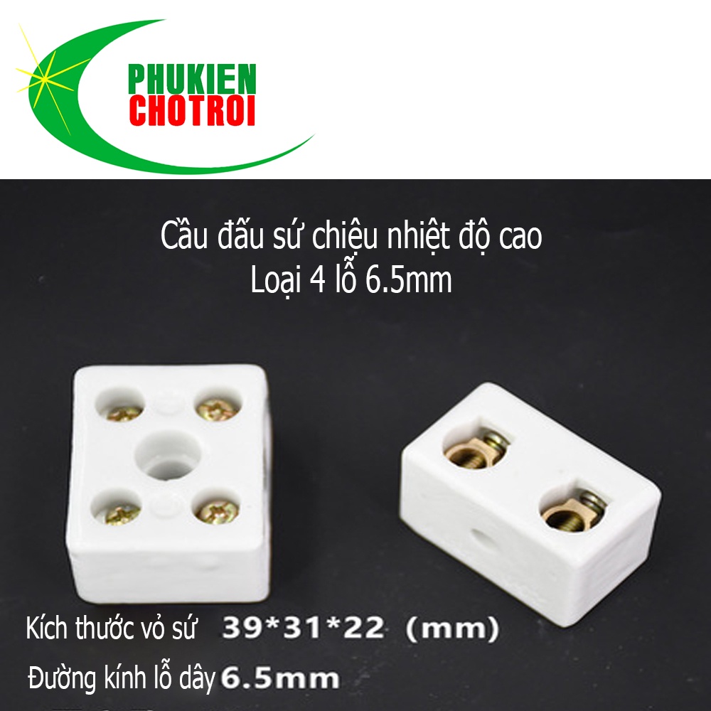 Cầu đấu sứ cách điện khung sứ chịu nhiệt