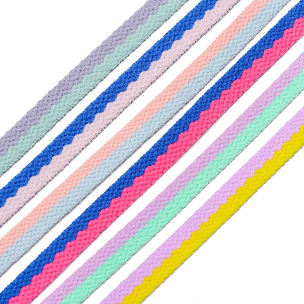 BSUNS 1 Cặp Dây Giày Hai Màu Macaron Thời Trang