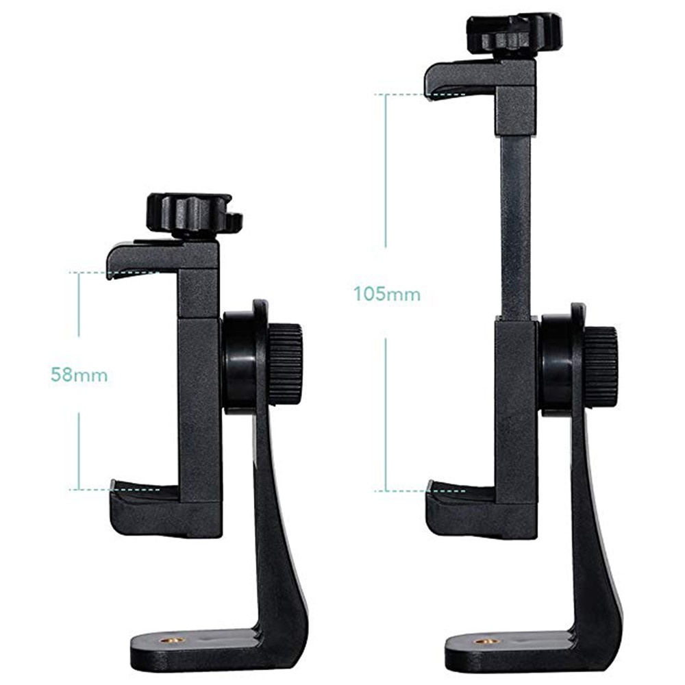 Kẹp Giữ Điện Thoại Xoay 360 Độ Cho Chân Tripod Iphone X 7 Plus Samsung