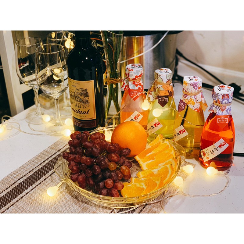 Dây Đèn Led Trái Anh Đào Bóng Bi Tròn Màu Vàng Nắng Đẹp Sang Trọng 3M 20 Bóng - Nguồn Dùng Pin Cắm Điện Đầu Cắm USB