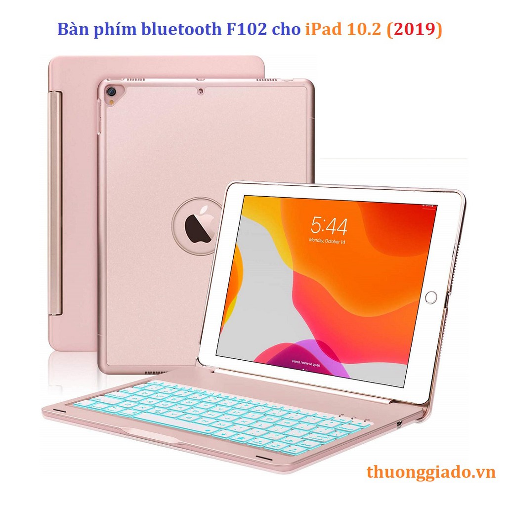 Bàn phím bluetooth F102 Wireless Keyboard cho iPad 10.2 (2019)