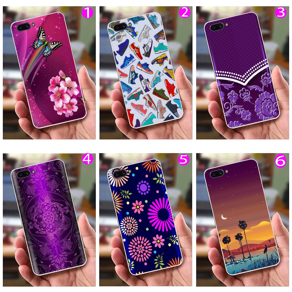 Ốp lưng Oppo A3s (dẻo viền trắng trong) - Hoa Cỏ Mùa Xuân