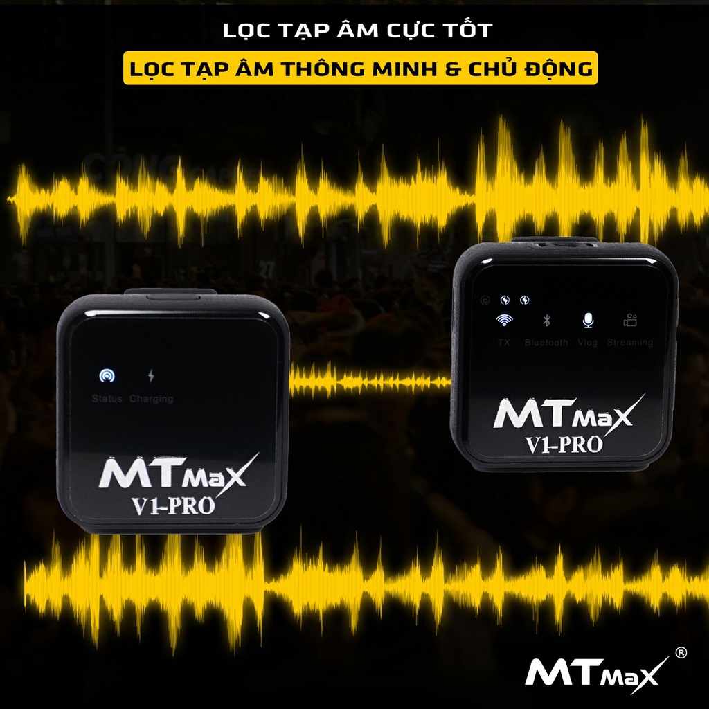 Micro cài áo Wireless MTMax V1-Pro / SK780 / Hoco S31 - thu âm live không dây kết hợp sound card