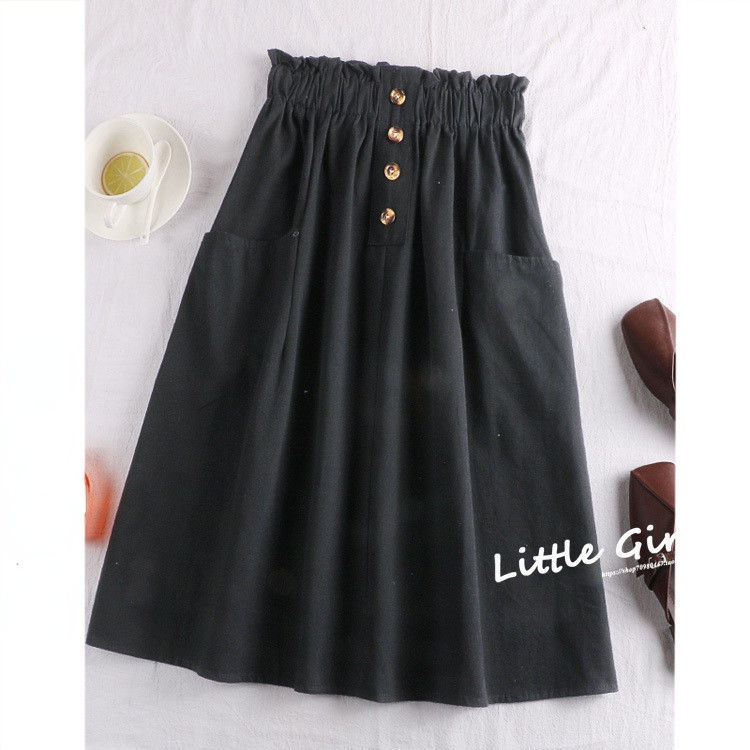 Chân Váy Dài Qua Gối Lưng Thun Cao Co Giãn Màu Sắc Đơn Giản Thời Trang Mùa Hè Dành Cho Nữ 2022