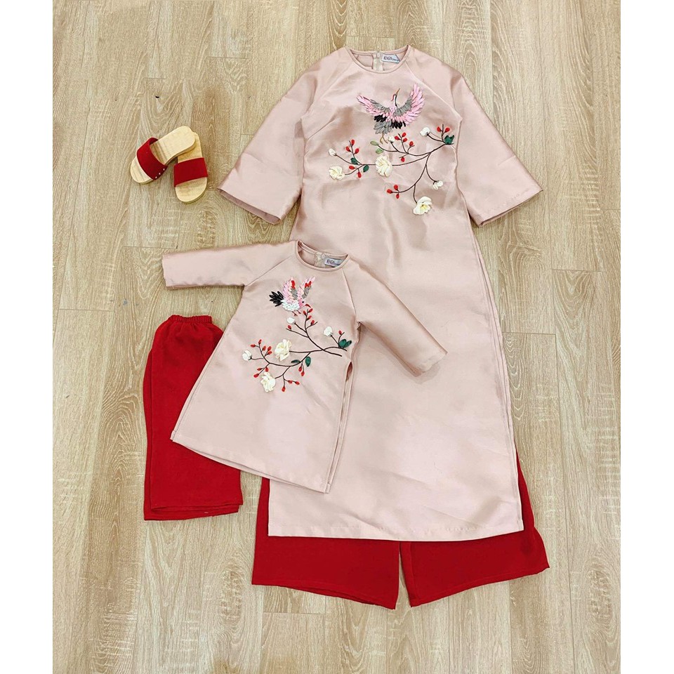 Set áo dài mẹ và bé ( 1 áo mẹ và 1 áo bé)