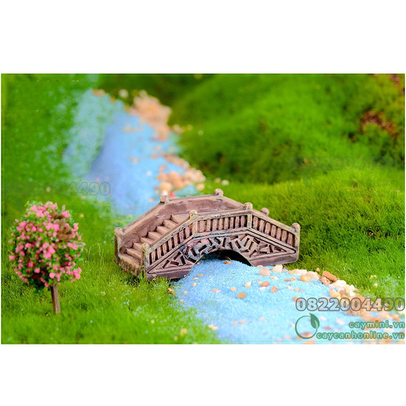 Cầu vòm đá - Đồ trang trí tiểu cảnh, hồ cá, bể cá thủy sinh. Trang trí cây cảnh. cầu mô hình