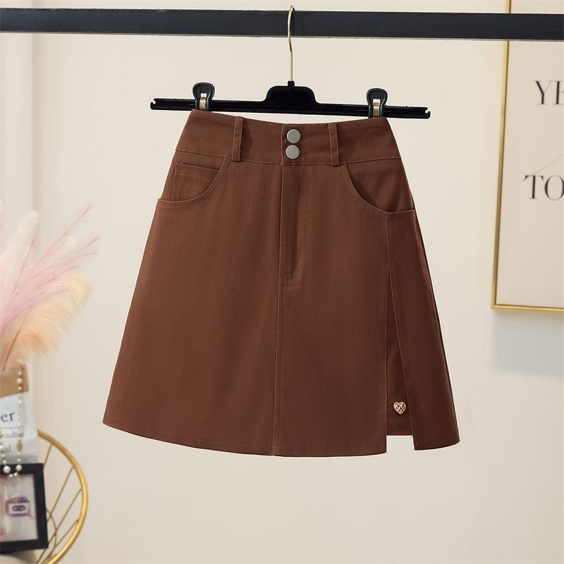 Chân Váy Chữ A Lưng Cao Thời Trang Mùa Thu Hàn Quốc 2022 Mới