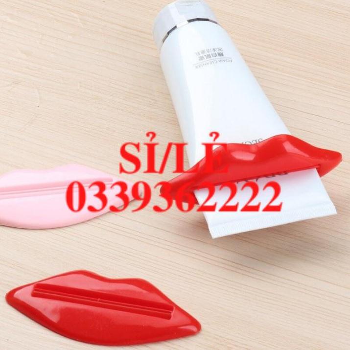 [ COCOLOVE ] Kẹp nặn kem đánh răng - sữa rửa mặt hình đôi môi (KKM02)  HAIANHSHOP