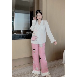 Đồ bộ pijama lụa latin, xước thiết kế TDQD