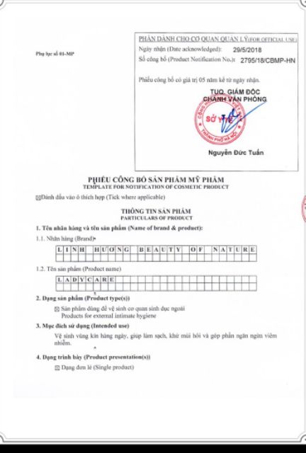 LADYCARE DUNG DỊCH VỆ SINH PHỤ NỮ