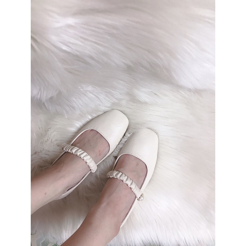 [SẴN] GIày búp bê quai nhún đính ngọc nữ tính G048 | BigBuy360 - bigbuy360.vn