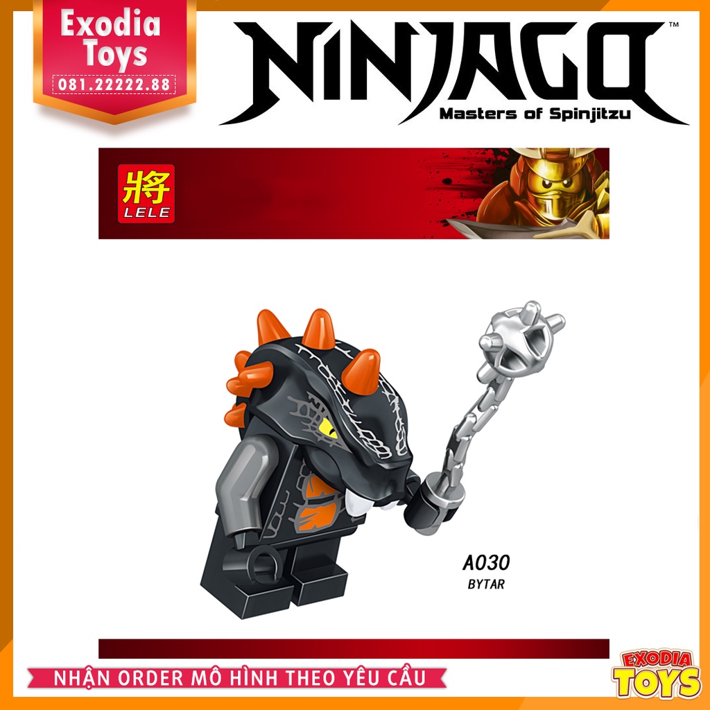 Xếp hình Minifigure Ninjago các quái vật Xà Tinh - Đồ Chơi Lắp Ghép Sáng Tạo - LELE A025-032