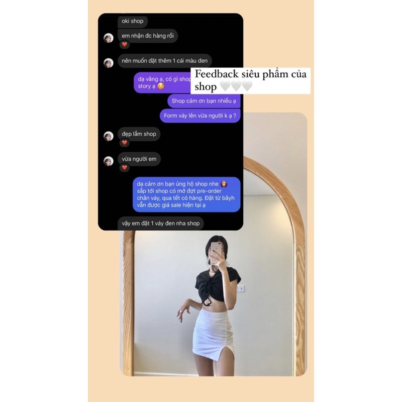 [Mã FAGREAT55 giảm tới 50K đơn 250K] Chân váy dáng A ngắn- Chân váy ngắn xẻ bên V929 | BigBuy360 - bigbuy360.vn