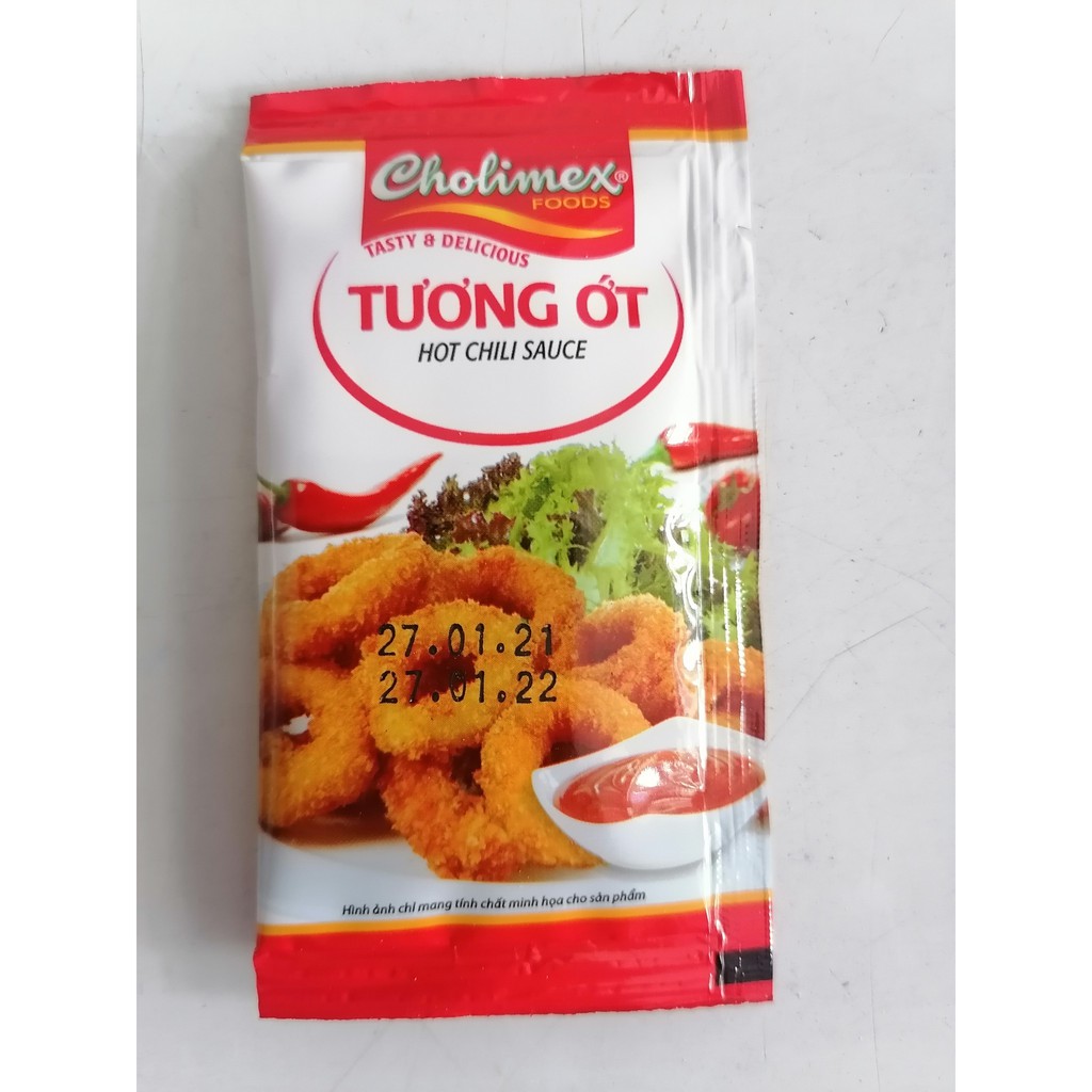 [10 gói x 10g] Tương ớt gói nhỏ [VN] CHOLIMEX Chilli Sauce (choli-hk)