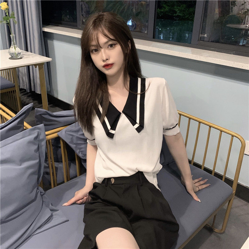 Áo Thun Polo Ngắn Tay Phong Cách Hàn Quốc Dành Cho Nữ | BigBuy360 - bigbuy360.vn