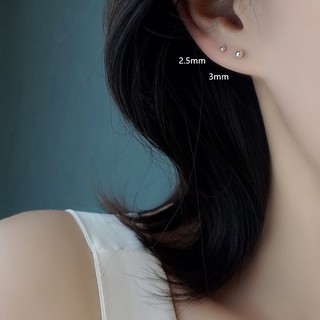 Bông tai, khuyên tai chấm tròn basic bạc 925