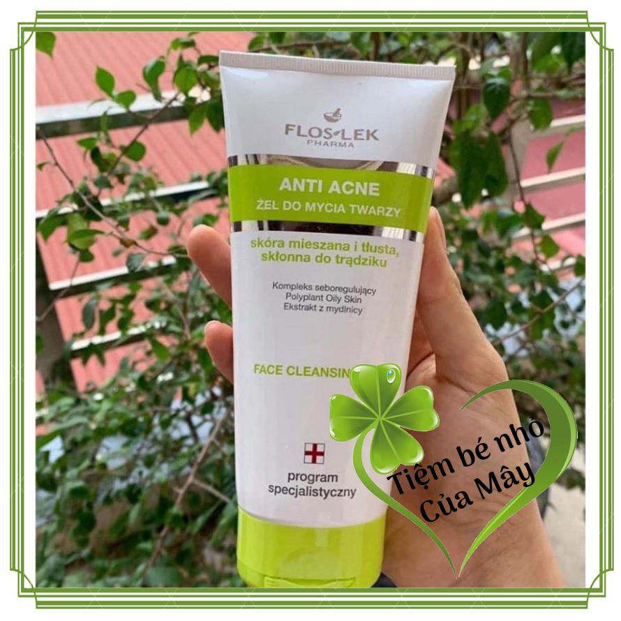 Floslek Sữa Rửa Mặt Dạng Gel Cho Da Nhờn Mụn Anti Acne Bacterial Face Cleansing Gel 125ml | BigBuy360 - bigbuy360.vn