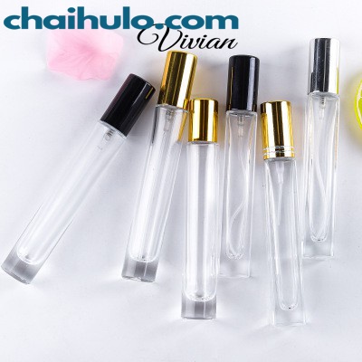 Chai chiết nước hoa 10ml thân trụ vuông đầu xịt phun sương
