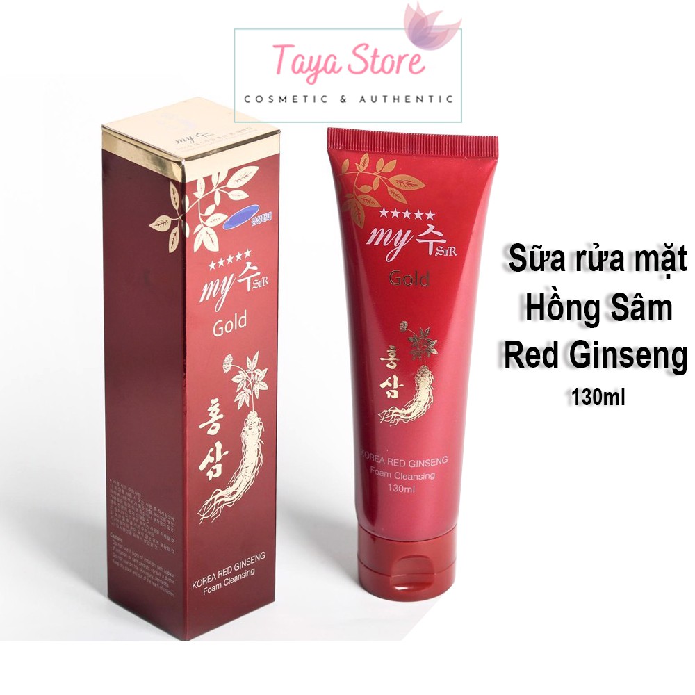 Sữa rửa mặt Hồng Sâm Red Ginseng Foam Cleansing Hàn Quốc 130ml