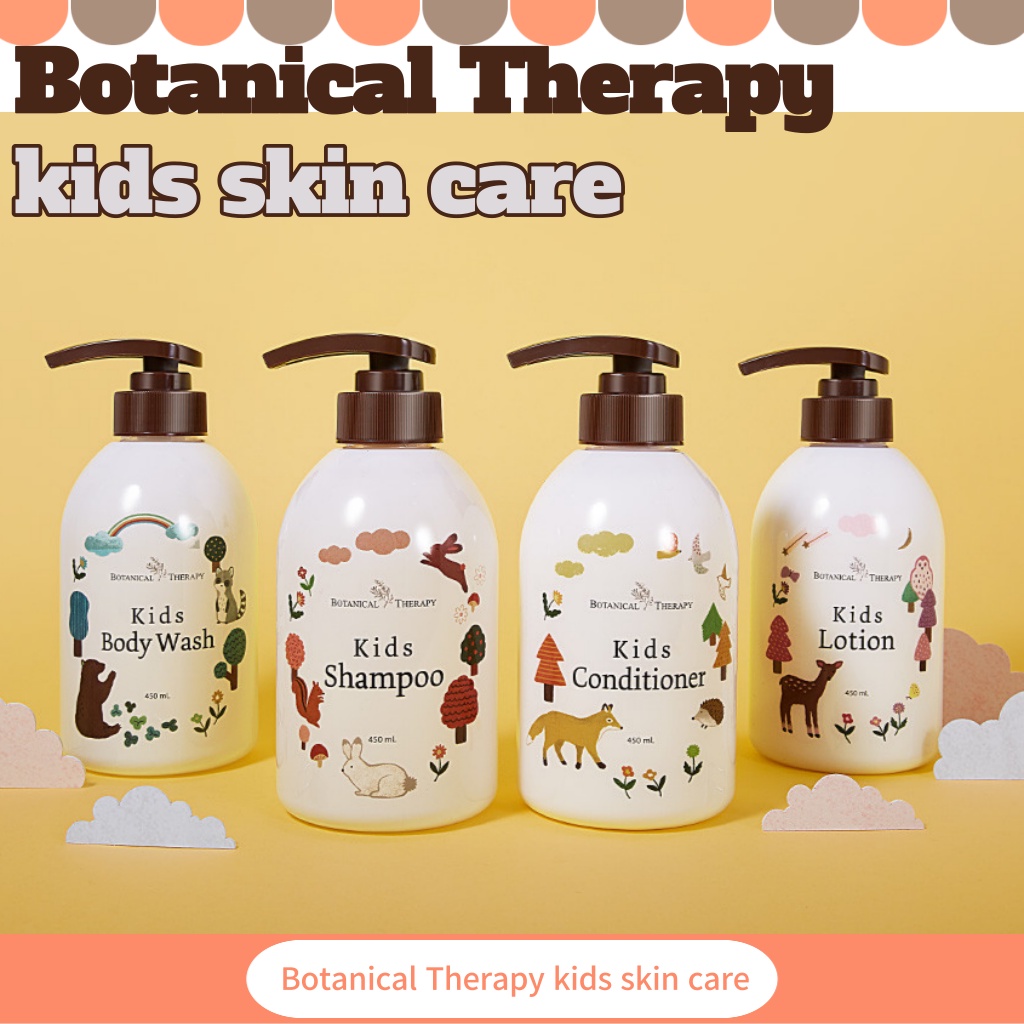 BOTANICAL THERAPY KIDS skin care 36m+ Kids Shampoo Body wash Conditioner Lotion Cream Dầu Gội Chăm Sóc Da Toàn Thân BOTANICAL Cho Trẻ Em 36m + Dầu Gội Đầu