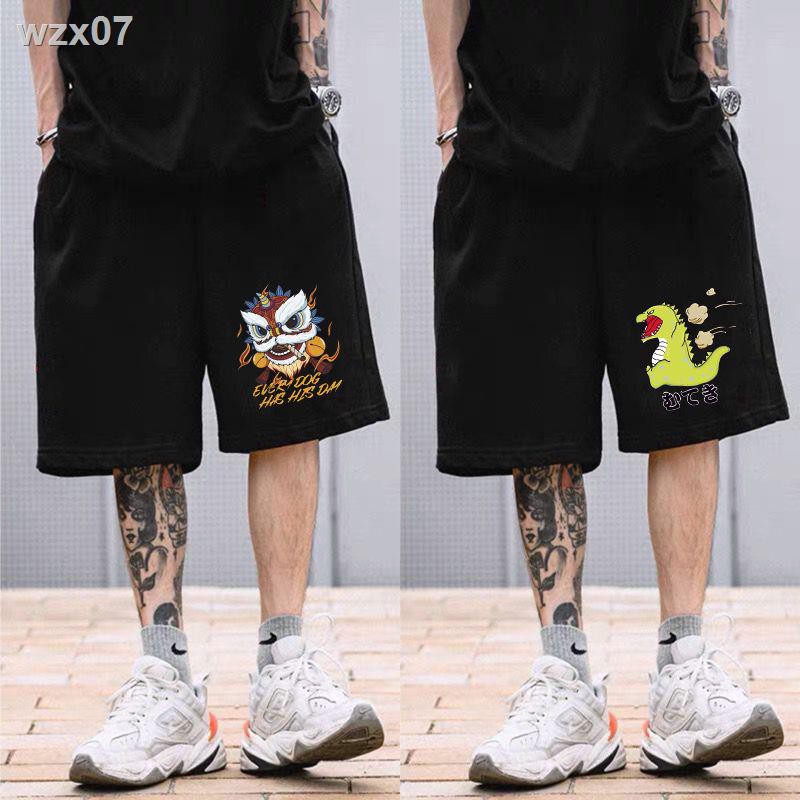 Quần short thể thao mùa hè nam hợp thời trang thương hiệu hip-hop rộng rãi cộng với size năm điểm đi biển chạy bóng