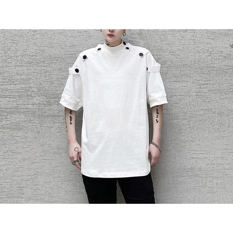 Áo thun Stee nút vai SOSO CVC - Giá sỉ Unisex