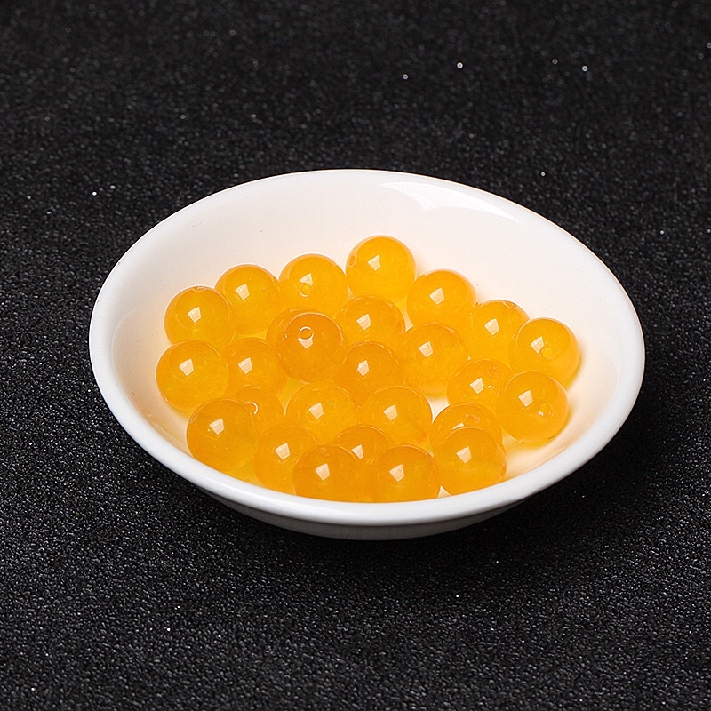 Hạt tròn Agat màu vàng - MH763