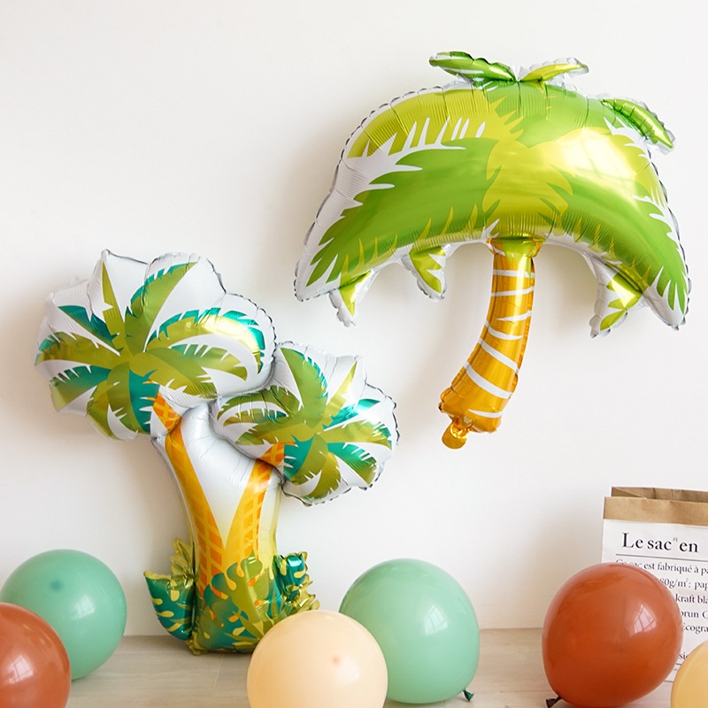 1 Bong Bóng Hình Cây Cọ Trang Trí Tiệc Hawaii