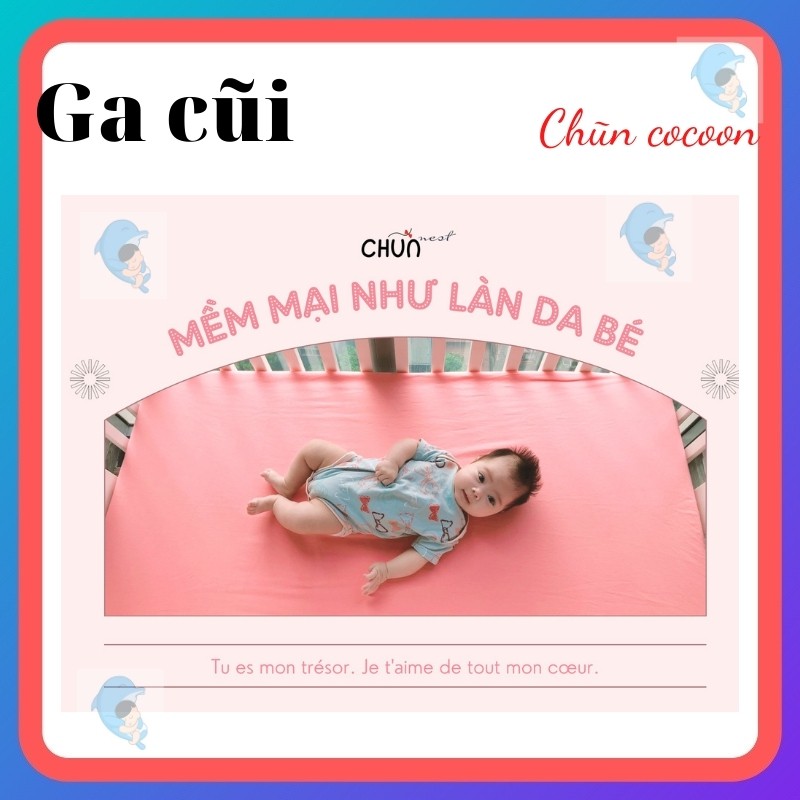 Ga Cũi Chũn Nest Cho Bé Bề Mịn Mát Thấm Hút Tốt Giúp Bé Thỏa Mái Và Mát Lưng Thuộc Chũn Cocoon