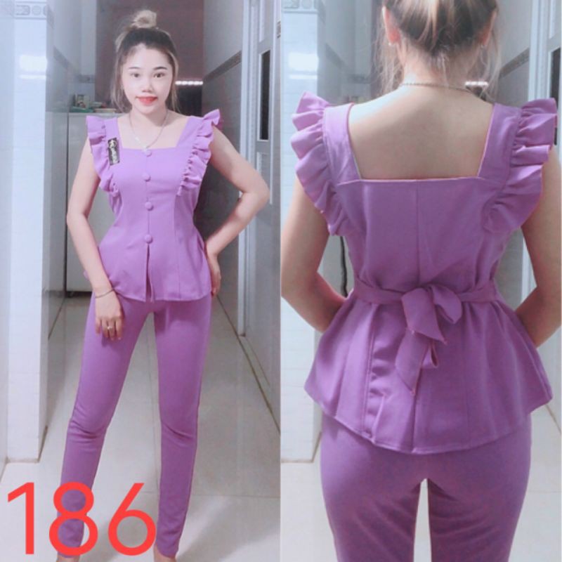 đồ bộ thun cát hàn mã 186 from từ 47 đến 60 kg mặc vừa thì chiều cao quần dài