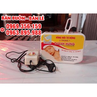 Nôi võng tự đưa cho bé ( sản phẩm có khung +nôi+ màn chưa có máy đưa)