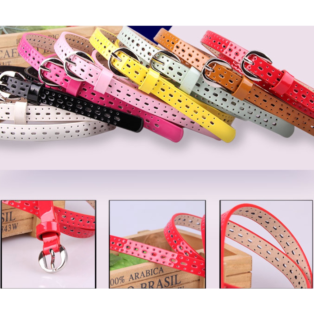 Thắt Lưng Nữ Bản Nhỏ Thời Trang Mặt Khóa Kim Loại Cá Tính Chất Liệu Da PU TL014 ShopMaySG Dây Lưng Nữ, Dây Nịt Nữ