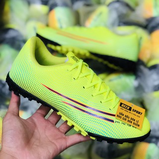 Giày Bóng Đá Mercurial Vapor 13 Academy Dream Speed Nõn Chuối Xanh Ngọc Vạch Đen TF