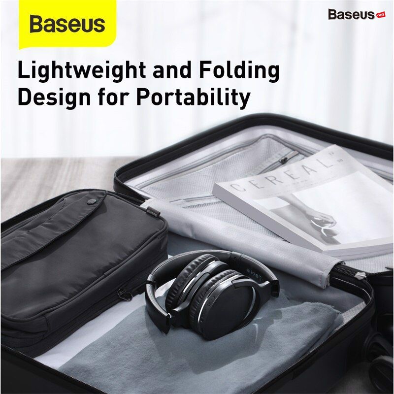 Tai nghe chụp tai không dây cao cấp , Tai nghe Bluetooth Baseus D02 Pro Encok Wireless headphone