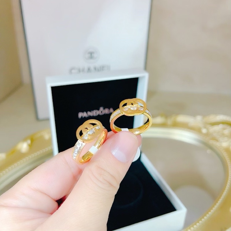 Nhẫn titan guci mạ vàng ko rỉ